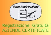 Registrazione Gratuita Aziende Certificate